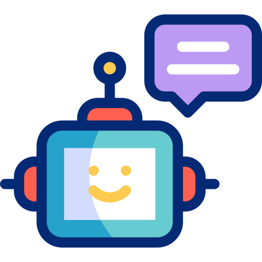 Robot talking free icon