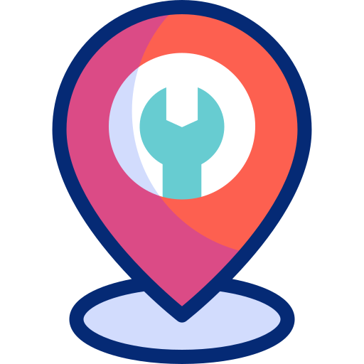 Mechanic location free icon