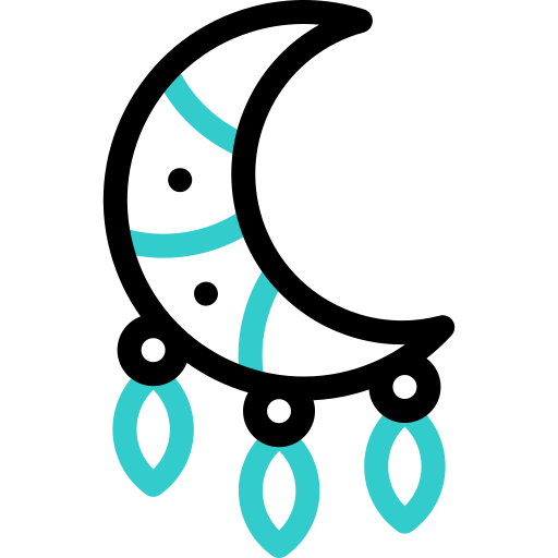 atrapasueños de luna icono gratis