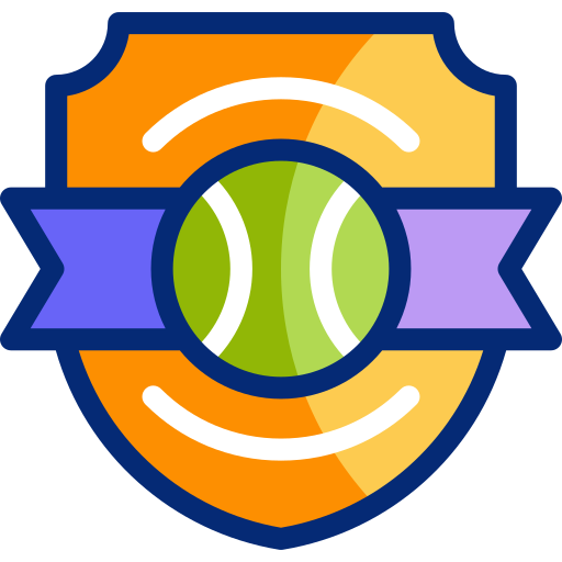 insignia de tenis icono gratis