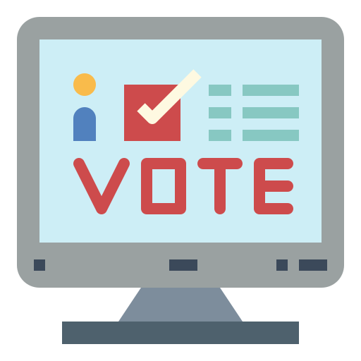 Votación online icono gratis