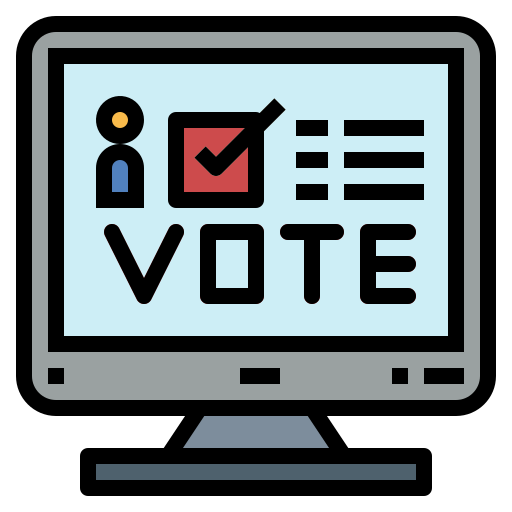 Votación online icono gratis