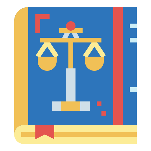 Law book Smalllikeart Flat icon