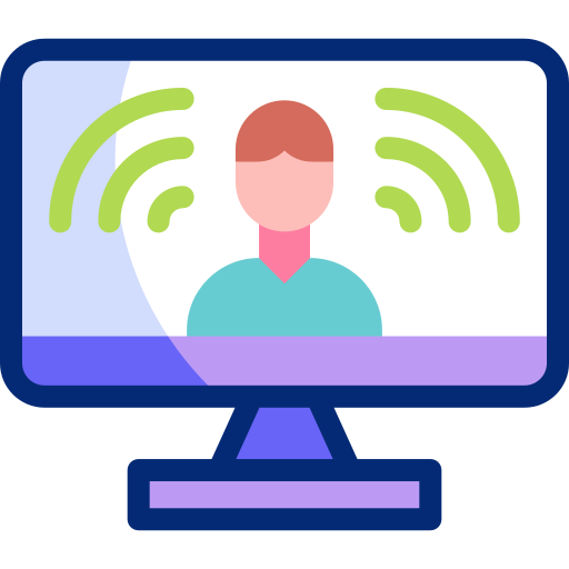 videoconferencia icono gratis