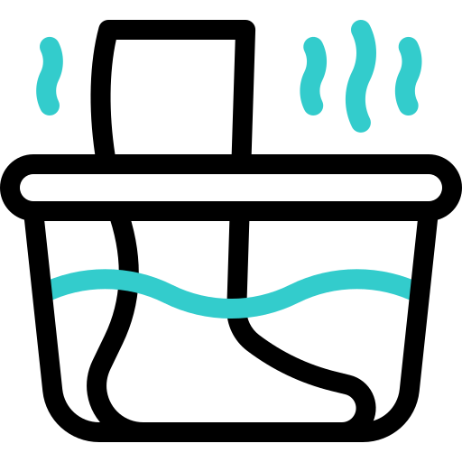 baño de pies icono gratis