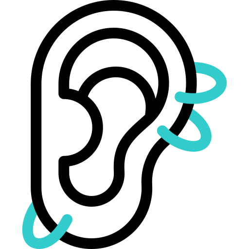 perforaciones en las orejas icono gratis