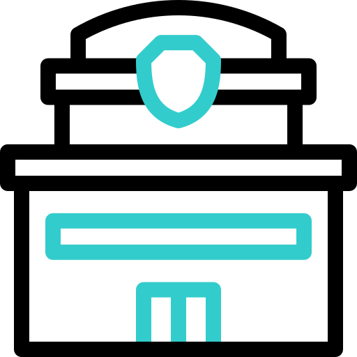 estación de policía icono gratis