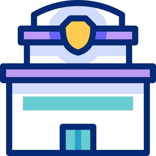estación de policía icono gratis