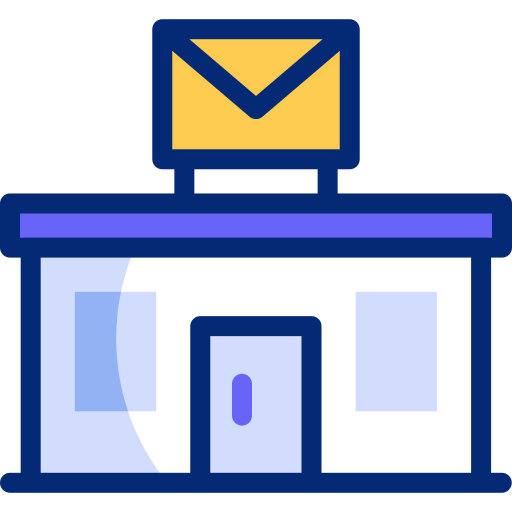 oficina de correos icono gratis