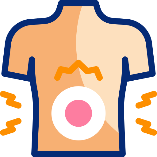 dolor abdominal icono gratis