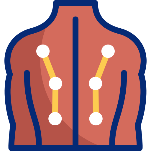 dolor de espalda icono gratis