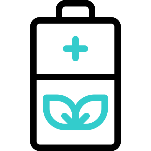 batería ecológica icono gratis