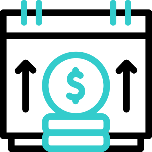 año fiscal icono gratis