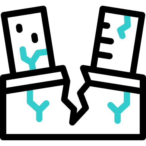 terremoto icono gratis
