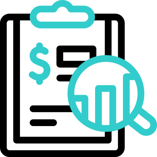 informe financiero icono gratis