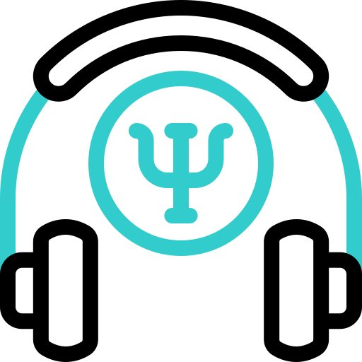 psicología de los auriculares icono gratis