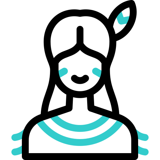 mulher nativa americana grátis ícone