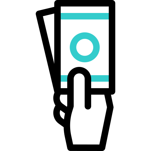 main tenant de l'argent Icône gratuit main tenant de l'argent Icône gratuit