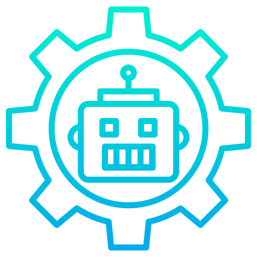 Robot Kiranshastry Gradient icon