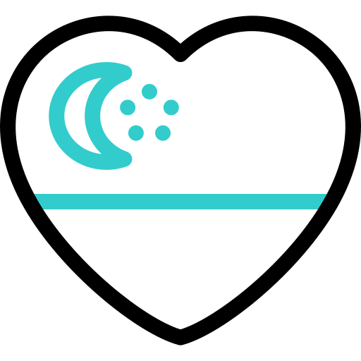 corazón con la bandera de singapur icono gratis