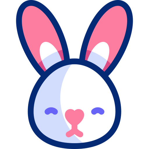 cara de conejo icono gratis