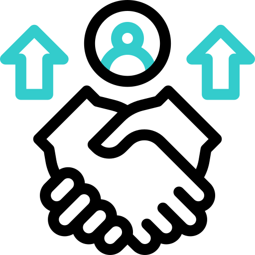 acuerdo de apretón de manos icono gratis