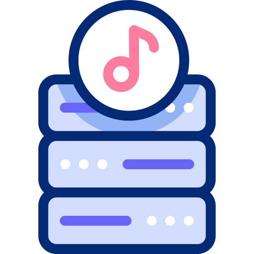 servidor de música icono gratis