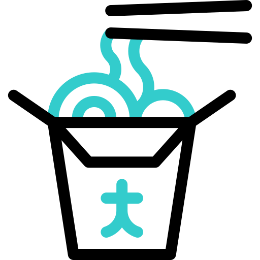 caja de fideos icono gratis