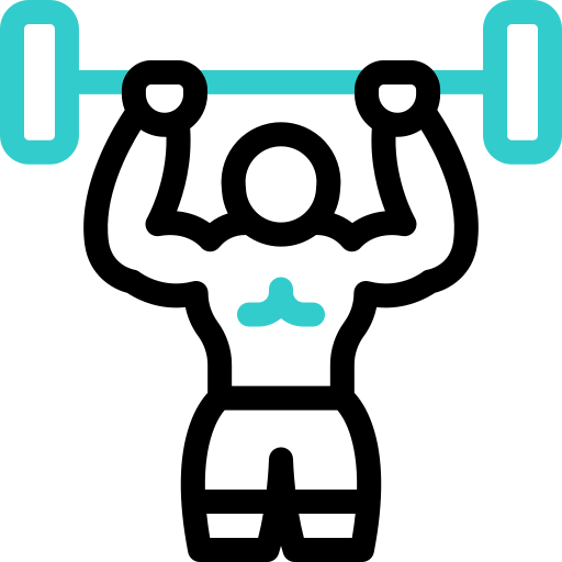 levantamiento de pesas icono gratis