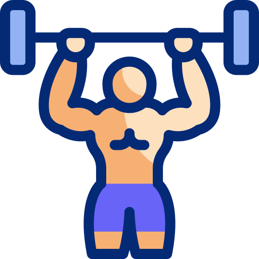 levantamiento de pesas icono gratis