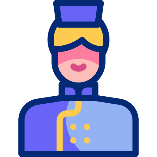 personal del hotel icono gratis
