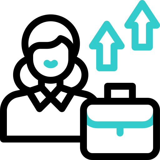 Career growth free icon