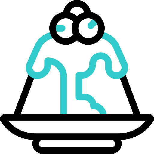 panna cotta icono gratis