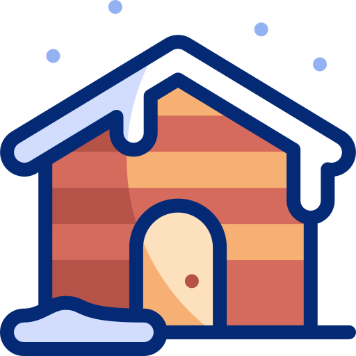 maison enneigée Icône gratuit maison enneigée Icône gratuit