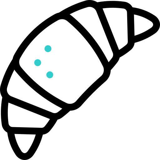 croissant Icône gratuit croissant Icône gratuit