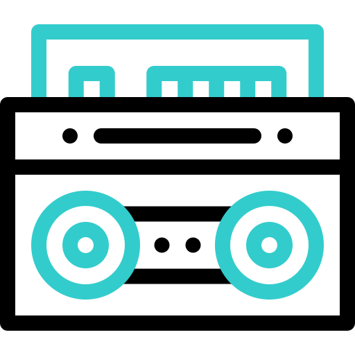 카세트 플레이어 무료 아이콘