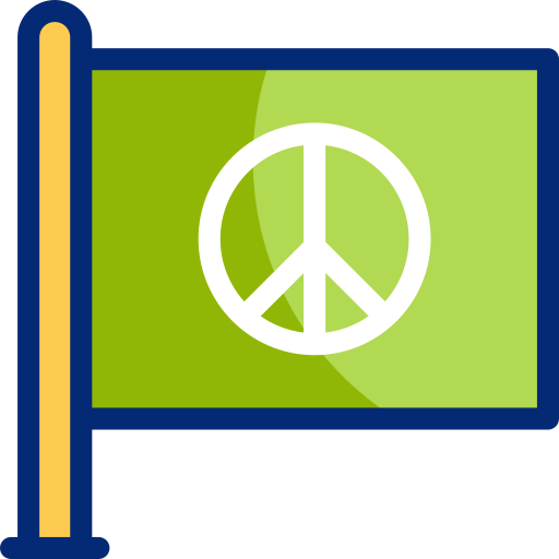 bandera de la paz icono gratis