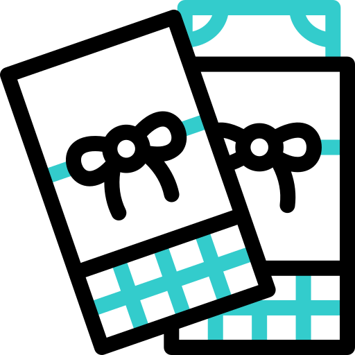 boletos de regalo icono gratis
