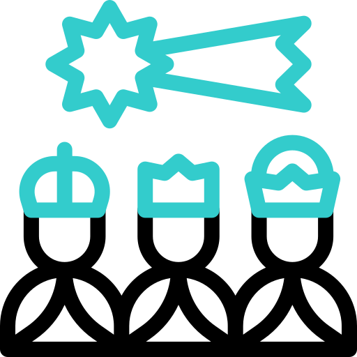 tres reyes magos icono gratis