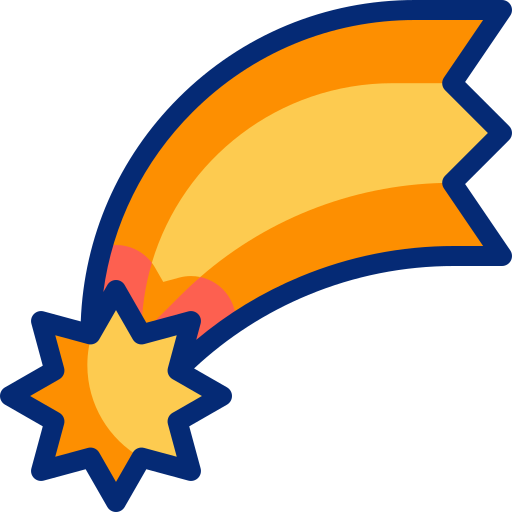 Étoile filante Icône gratuit