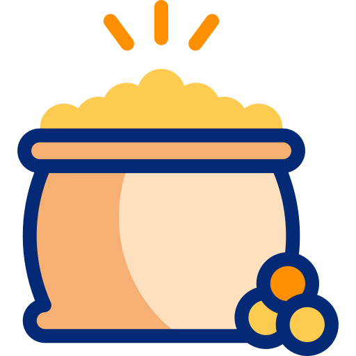 sac d'or Icône gratuit