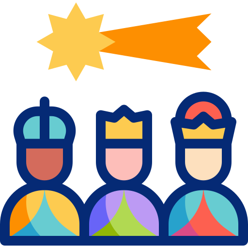 tres reyes magos icono gratis