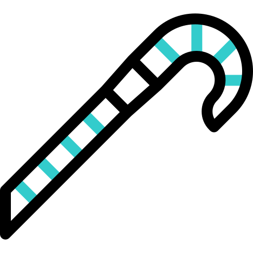 bastón de caramelo icono gratis