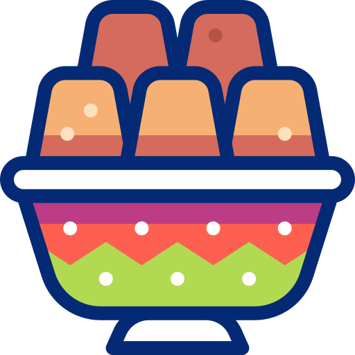 Миска пудинга бесплатно иконка