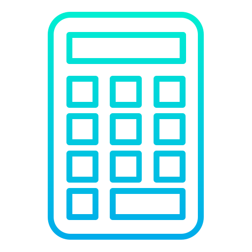 Calculator Kiranshastry Gradient icon