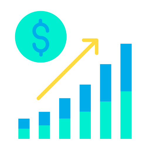 Gráfico de barras icono gratis