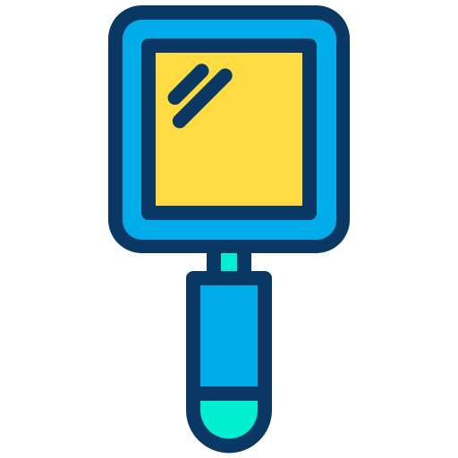 Hand mirror free icon