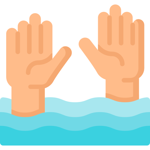 Drowning free icon