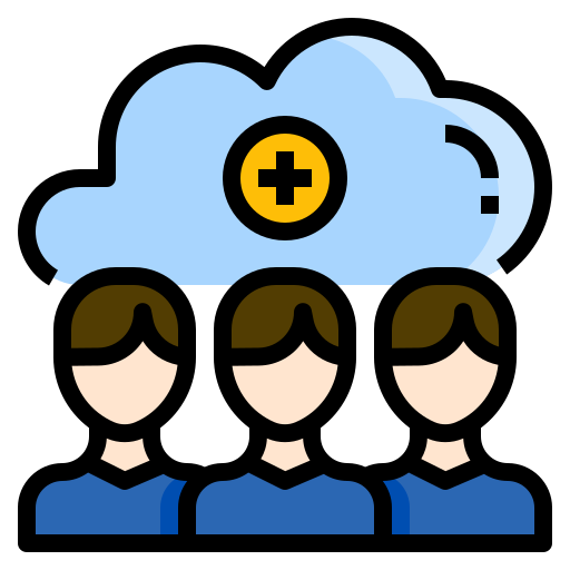 Almacenamiento en la nube icono gratis