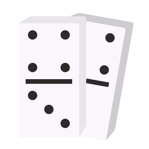 Conjunto de peças de dominó, Vetor Premium